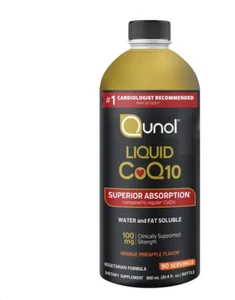 Qunol Liquid CoQ10 100mg, 30.4 fl oz - Heart Health & Energy Support - Picture 1 of 5
