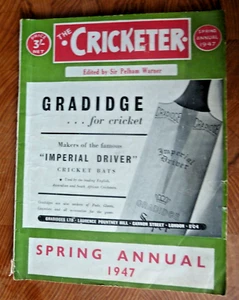 The Cricketer Spring Annual 1947 Edited by Sir Pelham Warner - Picture 1 of 1