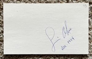 Luis Olmo signed card - Dodgers Braves debut 1943