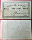 Portugal 6-8-1891 Casa da Moeda 100 Reis Bronze P-88 Series B.t XF+ US-Seller