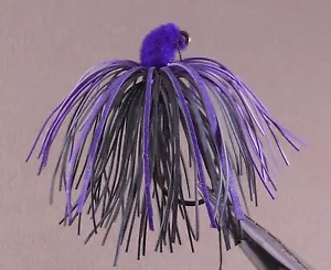 Esca da pesca basso, DR personalizzata Fuzzy Head Flipping Jig 1/4 oz. (Edizione Limitata) - Foto 1 di 2