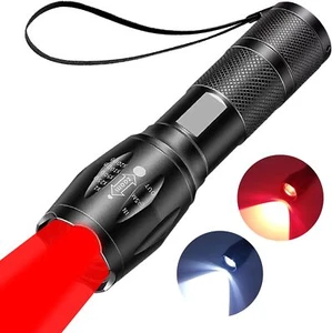 Wiederaufladbare 2 in 1 Rot Taschenlampe Zoombare 20000 Lumen Taschenlampe DE - Bild 1 von 26
