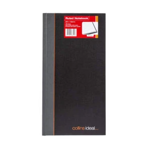 Ideal - A4 Slim Cashbook Casebound Feint - 192 Pages - Black (6228) - Picture 1 of 4