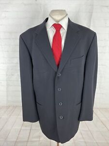 Givenchy Men's Blue Solid Wool Suit 46L 38X29 $2,498