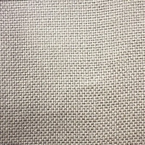 100% BELGIAN LINEN BASKET WEAVE UPHOLSTERY FABRIC IN NICKEL BY THE YARD - Picture 1 of 1