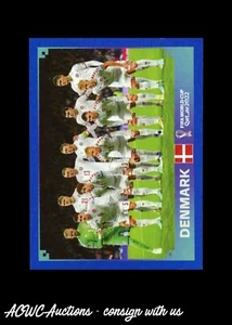 2022 FIFA WM Aufkleber blau #DEN 1 Dänemark Team - Bild 1 von 2