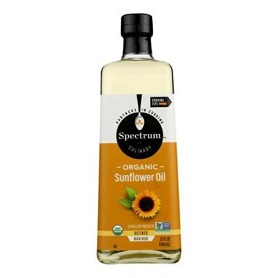Spectrum High Heat Organic Sunflower Oil 32 fl oz Pack of 3 - Image 1 of 3