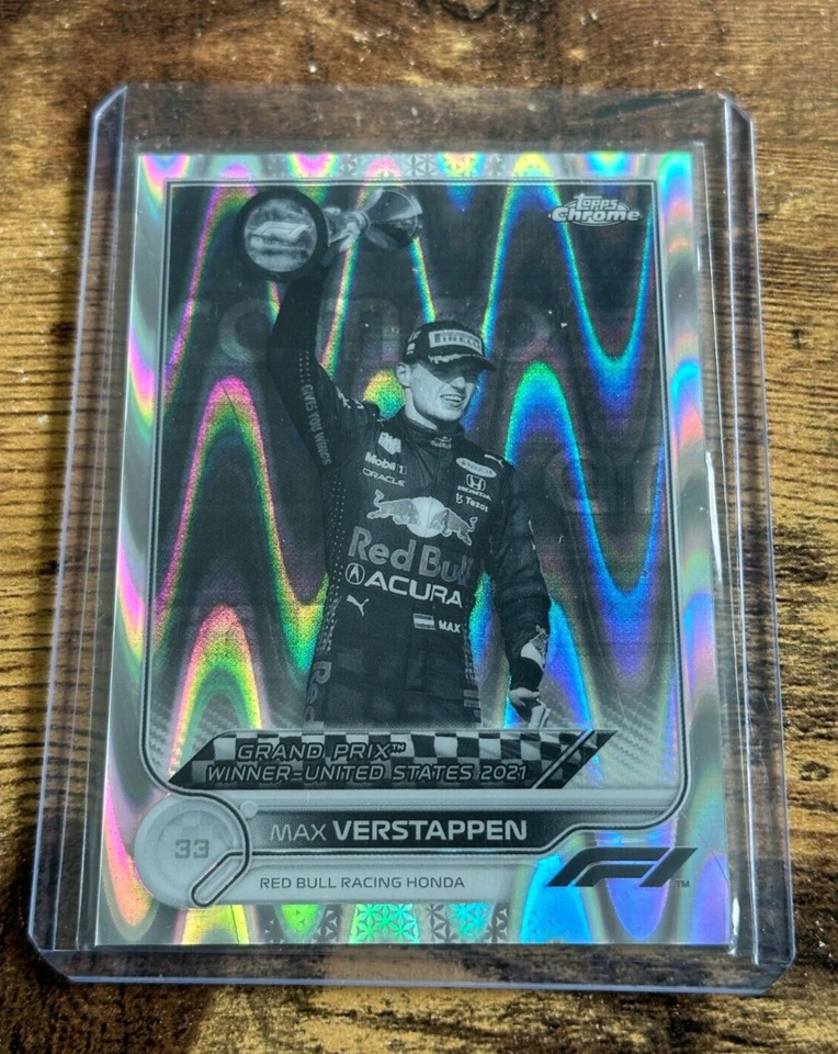 2021 Topps Chrome Formula 1 Max Verstappen B&W Ray Wave Refractor #167 - Image 1 of 1