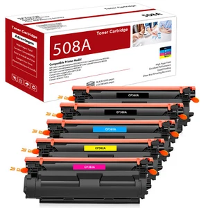 Toner Compatible with HP 508A CF360A Color LaserJet M552dn M553dn MFP M577 LOT - Picture 1 of 9