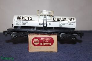 American Flyer 245330 S Gauge Bakers Chocolate Tank Car **
