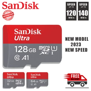 SanDisk Ultra microSDXC 32GB 64GB 128GB Memory Card (SDSQUAR-128G-GN6MA) - Picture 1 of 10