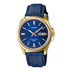 Casio MTP-E111GBL-2AVDF Blue Dial Leather Band Analog Enticer Men's Watch