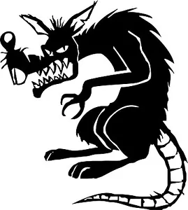 Evil Rat Mouse Animal Car Truck Window Laptop Vinyl Decal Sticker - Picture 1 of 2