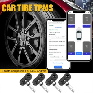 Tire Pressure Tester Real Time Anti Theft Tire Pressure Sensor For Android/IOSm - Picture 1 of 19