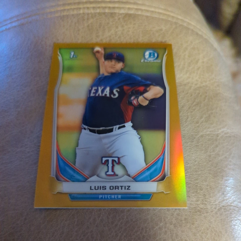 2014 Bowman Draft Chrome Gold Refractors /50 Luis Ortiz #CDP26 - Image 1 of 3