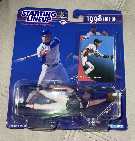 1988 Rookie Starting Lineup MLB Nomar Garciaparra Boston Red Sox Figure & Card Cover