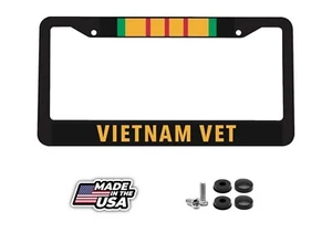 Vietnam Veteran US USA Military Vet America American Car License Plate Frame - Picture 1 of 4
