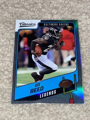 2021 Panini Classics Premium Edition Ed Reed Silver Prizm #119 Baltimore Ravens - Image 1 of 2