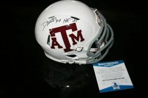 DANTE HALL HOF 21 SIGNED AUTO TEXAS A&M AGGIES SPEED Mini Helmet BECKETT COA - Picture 1 of 5