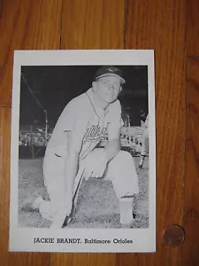 Vintage 1960er Jackie Brandt Baltimore Orioles Promo FOTO Jay Publishing Bild - Bild 1 von 2