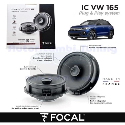 Lautsprecher Hinten Focal Plug Und Play Ic VW 165 120w für VW T Roc - Bild 1 von 4