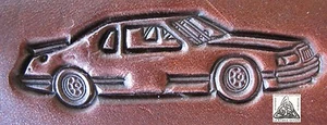 Estampilla de cuero con placa en relieve de carreras #3 de Stock Car Nascar #3 - Imagen 1 de 2