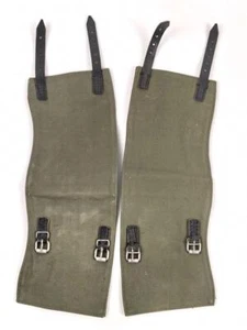 Bundeswehr,  Paar Gamaschen oliv, gebraucht, datiert 1960 - Picture 1 of 8