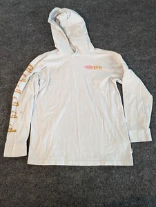 QUIKSILVER QUICK SILVER Hoodie Shirt Youth boys size 12 White  - Picture 1 of 10