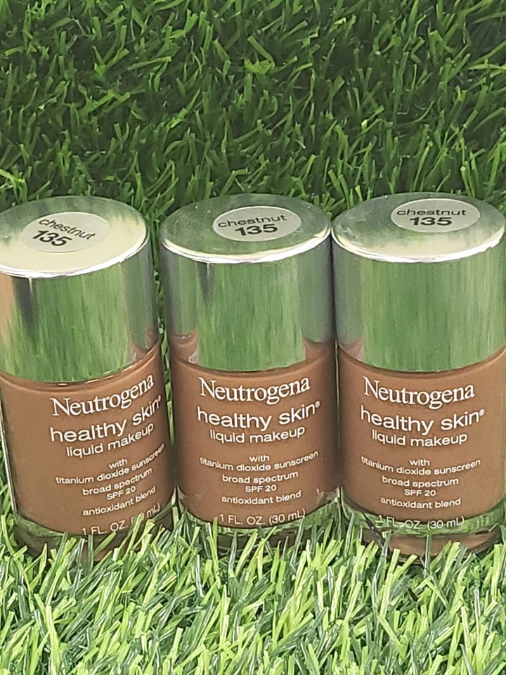 Neutrogena Healthy Skin Liquid MakeUp Foundation # 135 Chestnut 3 Piece Lot - Image 1 of 1