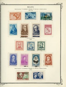 BRAZIL Selections on Scott Specialty Album Page Lot #20 - SEE SCAN - $$$ - Picture 1 of 1