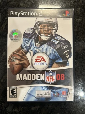 Madden NFL 08 PlayStation 2 全新带盒 正品 已测试 可正常工作 — 第 1/4 张图片