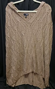 A NEW APPROACH HELLBRAUNER LONGPULLOVER KAPUZENPULLOVER DAMEN GRÖSSE L/XL - Bild 1 von 3