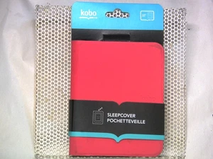 Kobo Mini - SleepCover Carrying Case (Book Fold) for Digital Text Reader - Ruby - Picture 1 of 3