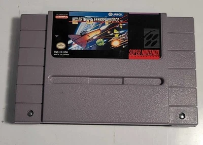 Earth Defense Force (Nintendo SNES, 1991) Untested - Image 1 of 4