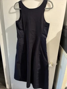 COS Women's Dark Blue Sleeveless Long Dress Size Medium - Picture 1 of 13
