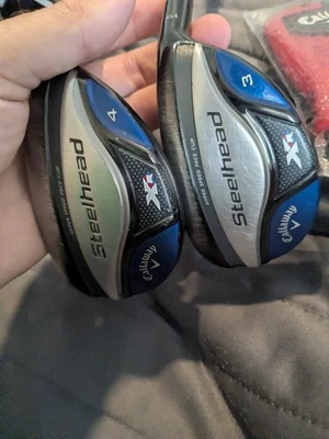 Right Callaway steelhead xr hybrid set. 3,4.19,22.stiff - Image 1 of 4