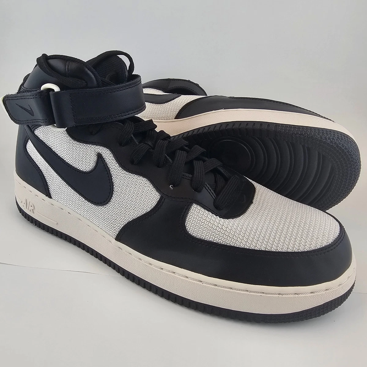 Nike Air Force 1 '07 Mid White Black | eBay