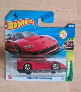 Hot Wheels Ferrari F40 Competizione - new casting 2025 - sealed short card - Picture 1 of 2