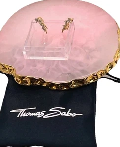 Thomas Sabo 18K Gold Plated Cubic Zirconia Ear Climbers, New - Picture 1 of 6