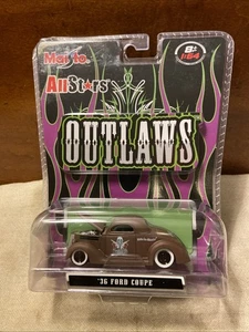 NIP 2007 MAISTO ALL STARS OUTLAWS BROWN ‘36 FORD COUPE DIECAST 1:64 - Picture 1 of 3