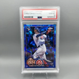 2023 Topps Chrome Sapphire Christopher Morel PSA 10 Rookie Card RC #308 - Picture 1 of 2