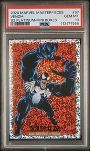 2024 Marvel Masterpieces 92 Platinum #97 Venom Mini Box Epack PSA 10 ๐ - Picture 1 of 2