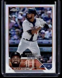 2023 TOPPS CHROME UPDATE RILEY GREENE RC DETROIT TIGERS #USC128 REFRACTOR - Picture 1 of 2
