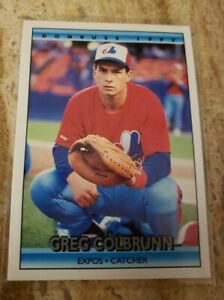 donruss 1992 baseball card Error Greg Colbrunn