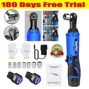Llave de Impacto Eléctrica Inalámbrica 220Nm 3/8" Taladro Pistola Destornillador de Trinquete + 2 Baterías - Imagen 1 de 21