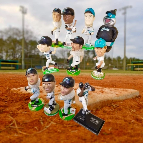 FLORIDA MARLINS MLB SGA BOBBLEHEADS - CASTILLO, CONINE, HOUGH, RODRIGUEZ,WILLIS+ Cover