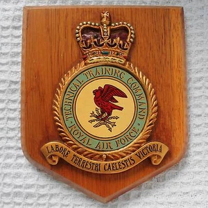 RAF Technical Training Command METAL Plaque Badge Shield Royal Air Force - Picture 1 of 3
