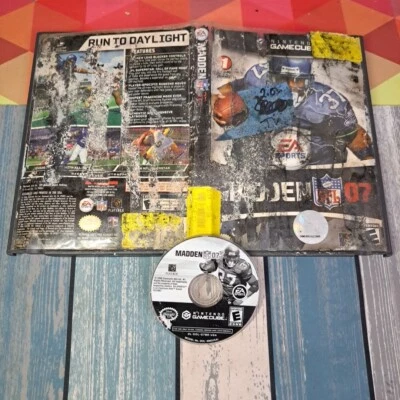 Madden NFL 07 (Nintendo GameCube, 2006) (Good Disc, Rough Case Condition) TESTED - Image 1 of 4