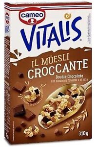 Muesli Crisp Vitalis Double Chocolate CAMEO Cereal Chocolate Breakfast