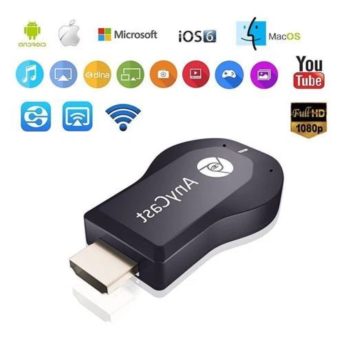 Anycast M2 Plus WiFi Display Dongle Receiver 1080p HDMI TV DLNA Airplay Miracast - Black